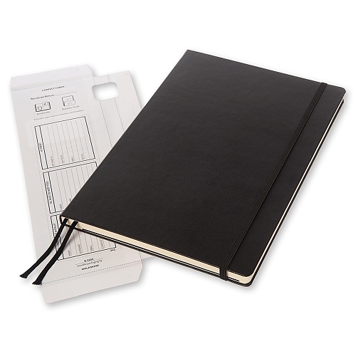 Notatnik Moleskine Workbook PRO A4(21x30cm) w linię czarny twarda oprawa (Moleskine Workbook PRO Notebook Ruled Black A4 Hard Cover)