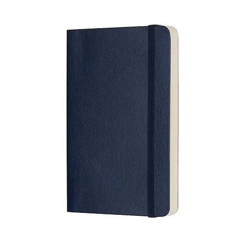 Notatnik Moleskine P kieszonkowy (9x14 cm) w Kropki Szafirowy/Granatowy Miękka oprawa (Moleskine Dotted Notebook Pocket Soft Sapphire Blue) - 8055002854733
