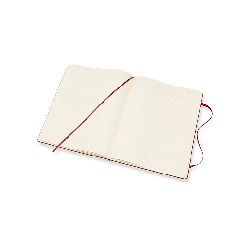 Notatnik Moleskine XL ekstra duzy (19x25 cm) w Kropki Czerwony / Szkarłatny Twarda oprawa (Moleskine Dotted Notebook Extra Large Scarlet Red Hard Cover) - 8055002855112