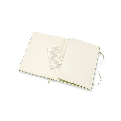 Notatnik Moleskine XL ekstra duży (19x25 cm) Czysty Pistacjowy Twarda oprawa (Moleskine Plain Notebook Extra Large Willow Green Hard Cover) - 8055002855150