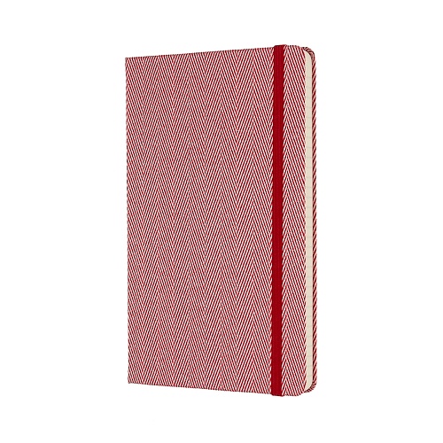 Notes Moleskine BLEND w linię czerwona jodełka duży [13x21 cm.] (Moleskine Blend Ruled Notebook LARGE)