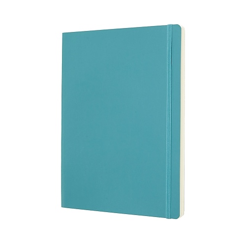 [STARY]Notatnik Moleskine XL(19x25cm) czysty morski miękka oprawa (Moleskine Plain Notebook Extra Large Reef Blue)