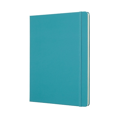 Notatnik Moleskine XL ekstra duży (19x25 cm) Czysty Turkusowy Twarda Oprawa (Moleskine Plain Notebook Extra Large Reef Blue Hard Cover) - 8058341716083