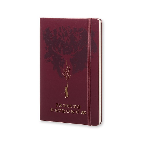 Notes Moleskine Harry Potter - EXPECTO PATRONUM w linię, duży [13x21 cm] (Moleskine Harry Potter Limited Edition Large Ruled Red - Expecto Patronum )