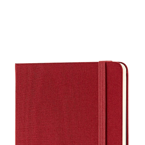 Notes Moleskine średni M [11,5x18 cm] Two-Go Czysty / w Linie Żurawinowa Czerwień Twarda Oprawa (Moleskine Two-Go Notebook Medium Ruled-Plain Cranberry Red Hard Cover) - 8058647620183