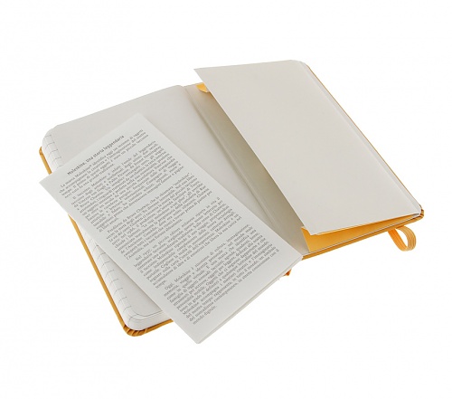 Notatnik Moleskine P kieszonkowy (9x14 cm) w Linie Morelowy / Żółto-Pomarańczowy Twarda oprawa (Moleskine Ruled Notebook Pocket Orange Yellow Hard Cover) - 9788866136330