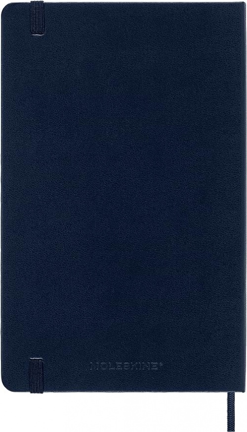 Kalendarz Moleskine 2024 12M rozmiar L (duży 13x21 cm) Tygodniowy Niebieski/ Szafirowy Twarda oprawa (Moleskine Weekly Notebook Diary/Planner 2024 Large Sapphire Blue Hard Cover) - 8056598856613