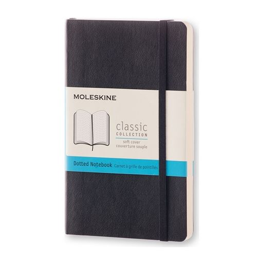 Notatnik Moleskine P(9x14cm) w kropki czarny miękka oprawa (Moleskine Dotted Notebook Pocket Black) Notatnik Moleskine P(9x14cm) w kropki czarny miękka oprawa (Moleskine Dotted Notebook Pocket Black)