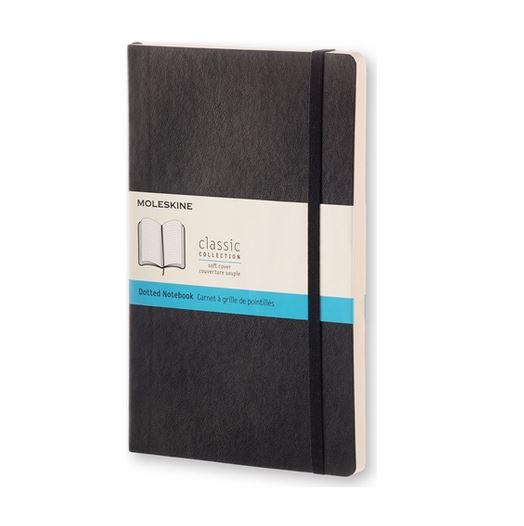 Notatnik Moleskine L(13x21cm) w kropki czarny miękka oprawa (Moleskine Dotted Notebook Large Black) Notatnik Moleskine L(13x21cm) w kropki czarny miękka oprawa (Moleskine Dotted Notebook Large Black)