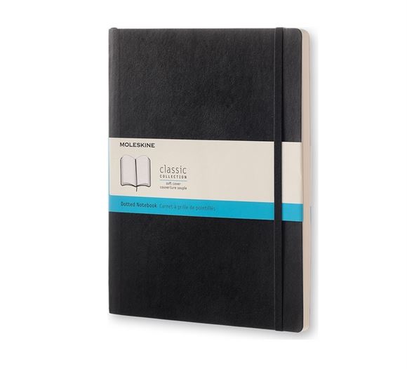 Notatnik Moleskine XL(19x25cm) w kropki czarny miękka oprawa (Moleskine Dotted Notebook Extra Large Black) Notatnik Moleskine XL(19x25cm) w kropki czarny miękka oprawa (Moleskine Dotted Notebook Extra Large Black)