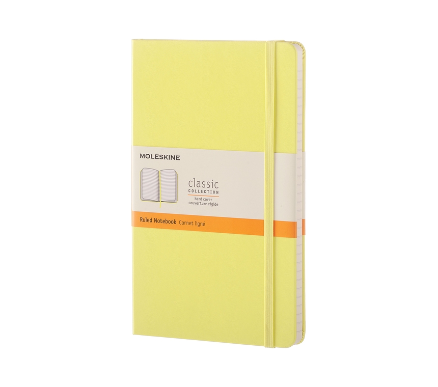 Notatnik Moleskine L(13x21cm) w linię cytrynowy twarda oprawa (Moleskine Ruled Notebook Large Citron Yellow) Notatnik Moleskine L(13x21cm) w linię cytrynowy twarda oprawa (Moleskine Ruled Notebook Large Citron Yellow)