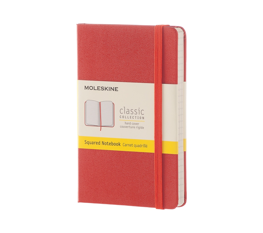 Notatnik Moleskine P(9x14cm) w kratkę ceglany twarda oprawa (Moleskine Squared Notebook Pocket Coral Orange) Notatnik Moleskine P(9x14cm) w kratkę ceglany twarda oprawa (Moleskine Squared Notebook Pocket Coral Orange)