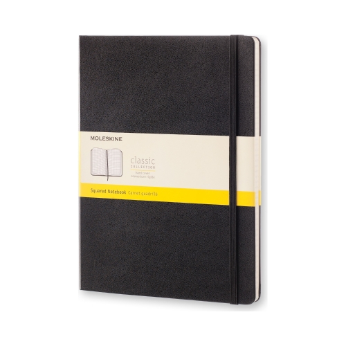 Notatnik Moleskine XL(19x25cm) w kratkę czarny twarda oprawa (Moleskine Squared Notebook Extra Large Black) Notatnik Moleskine XL(19x25cm) w kratkę czarny twarda oprawa (Moleskine Squared Notebook Extra Large Black)