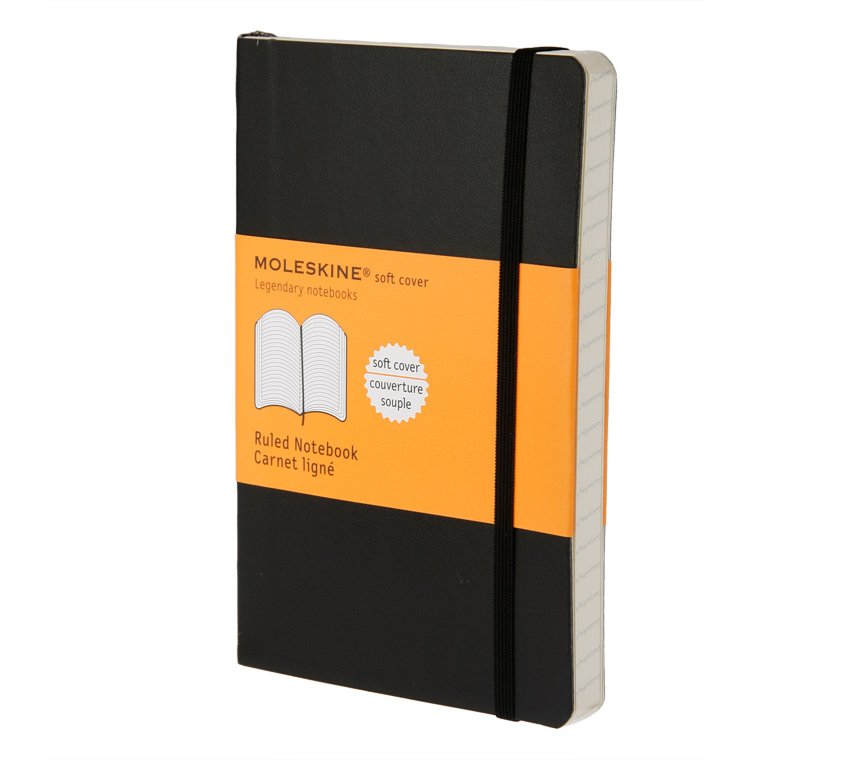 Notatnik Moleskine P(9x14cm) w linię czarny miękka oprawa (Moleskine Ruled Notebook Pocket Black) Notatnik Moleskine P(9x14cm) w linię czarny miękka oprawa (Moleskine Ruled Notebook Pocket Black)
