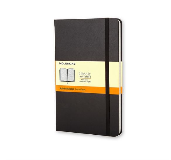 Notatnik Moleskine L(13x21cm) w linię czarny twarda oprawa (Moleskine Ruled Notebook Large Black) Notatnik Moleskine L(13x21cm) w linię czarny twarda oprawa (Moleskine Ruled Notebook Large Black)