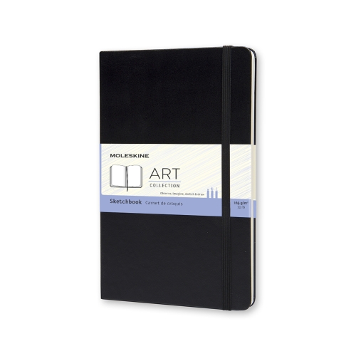 Notatnik Moleskine Sketchbook Szkicownik L(13x21cm) czarny twarda oprawa (Moleskine Sketchbook Large) Notatnik Moleskine Sketchbook Szkicownik L(13x21cm) czarny twarda oprawa (Moleskine Sketchbook Large)