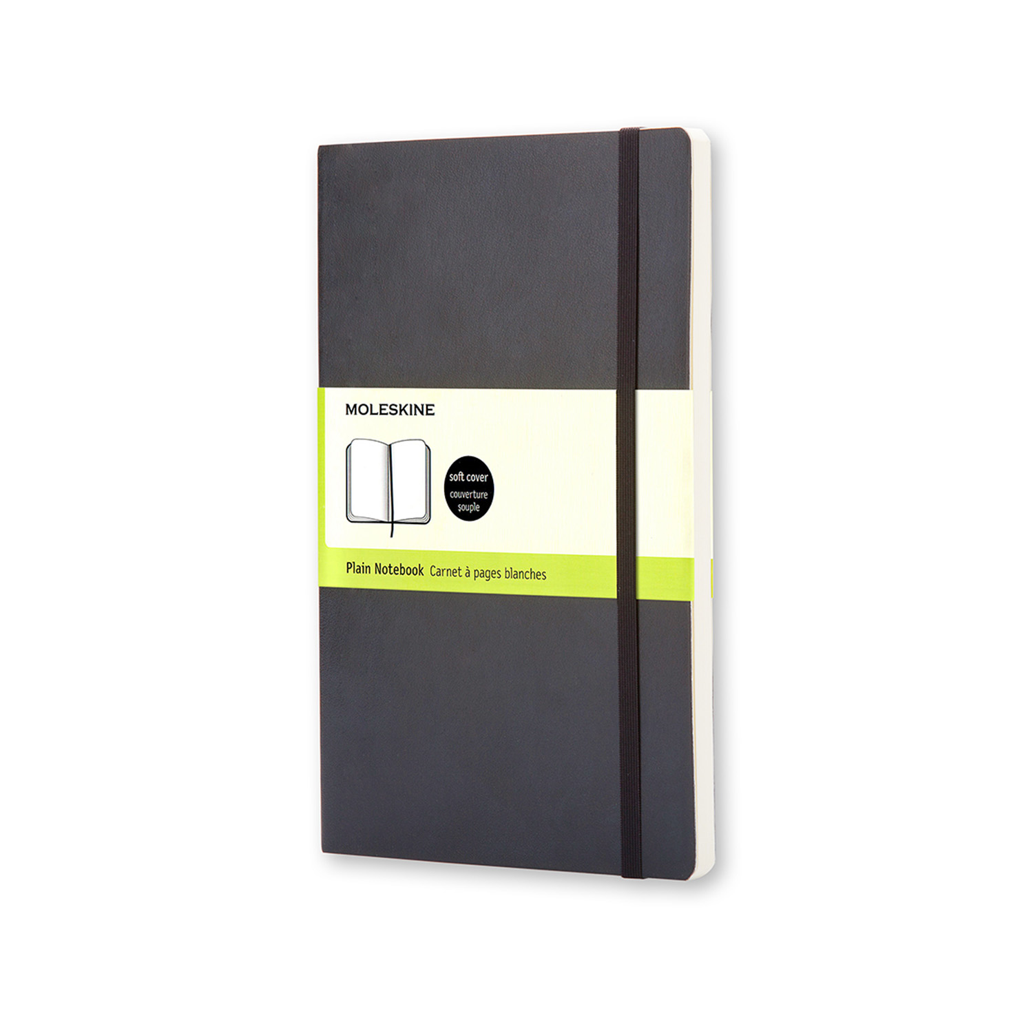 Notatnik Moleskine L(13x21cm) czysty czarny miękka oprawa (Moleskine Plain Notebook Large Black) Notatnik Moleskine L(13x21cm) czysty czarny miękka oprawa (Moleskine Plain Notebook Large Black)