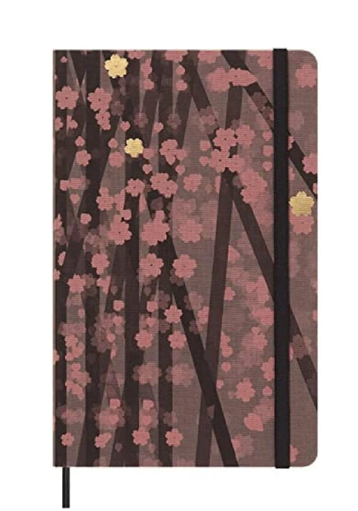 Notatnik Moleskine Sakura L duży (13x21 cm) w Linie Brązowy z grafiką Kosuke Tsumury (Moleskine Sakura Limited Edition Notebook Ruled Large Kosuke Tsumura Hard Cover) - 8056598855487